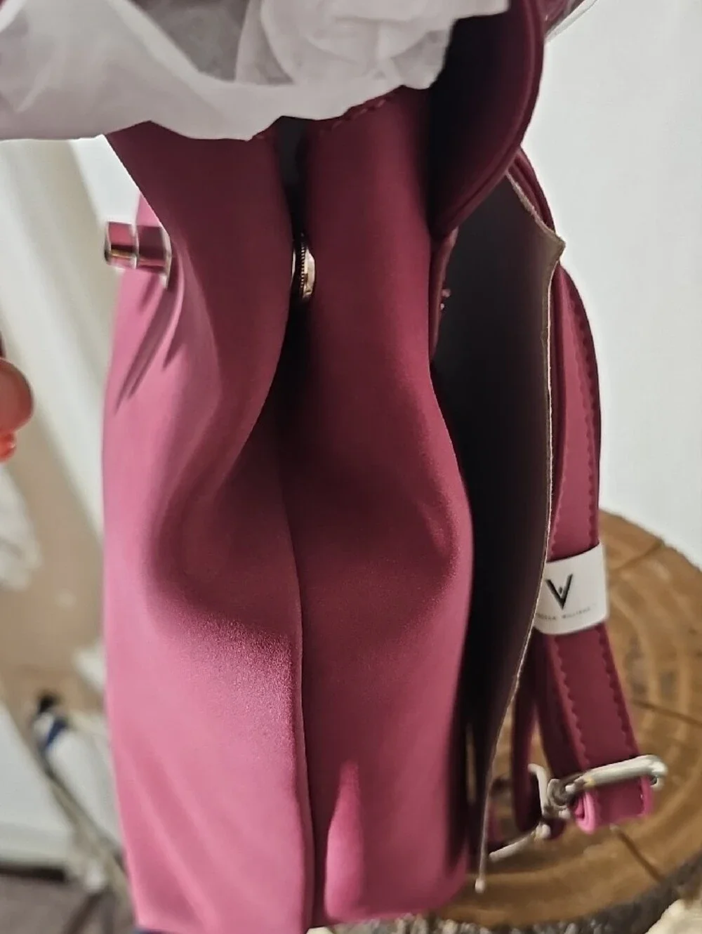Vanessa Williams Maroon Backpack Tote